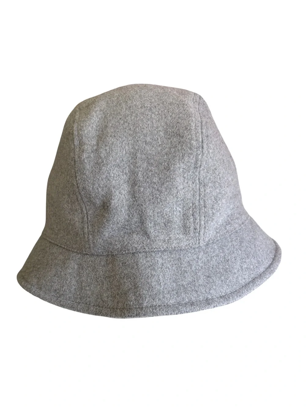 Lands’ End Cashtouch Cloche Bucket Hat Gray L/XL